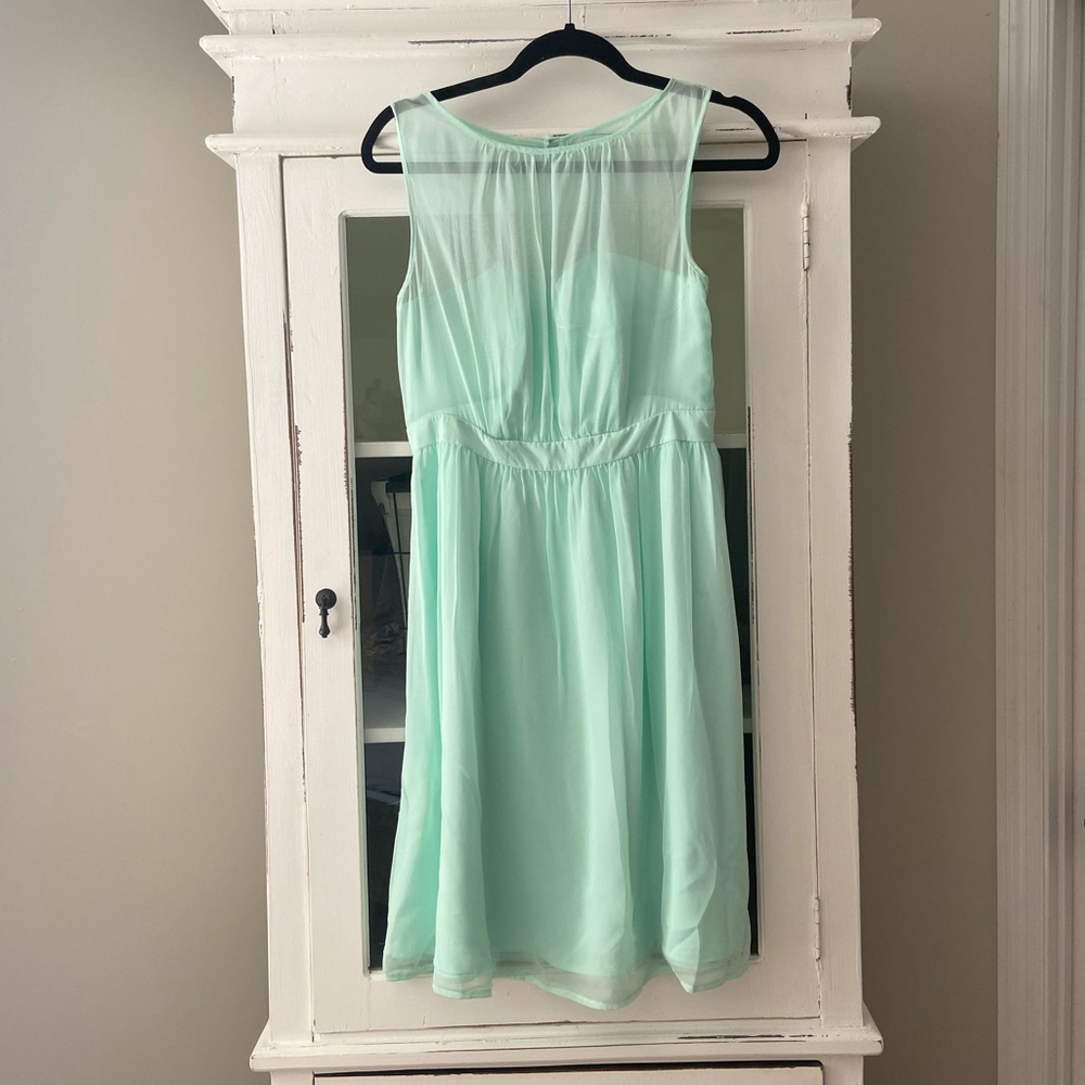 Mint Green/Blue Bridesmaid Dress